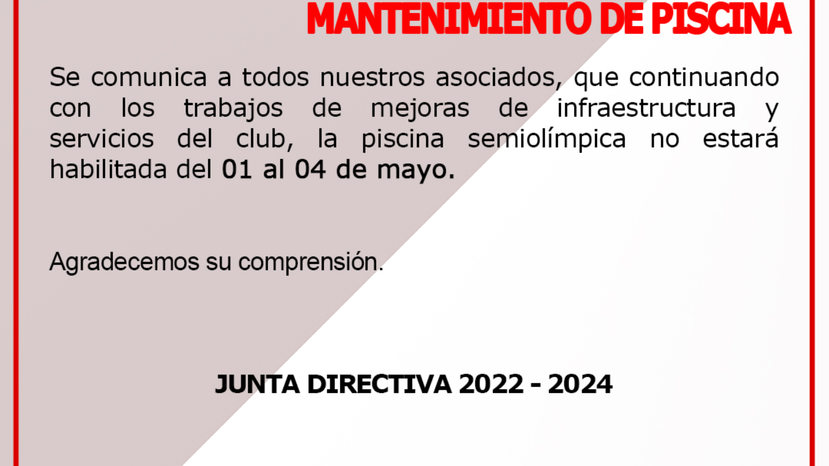 COMUNCIADO Nª12-2023
